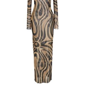 Emilio Pucci Long Sleeve Dress in Vibrant Patterns